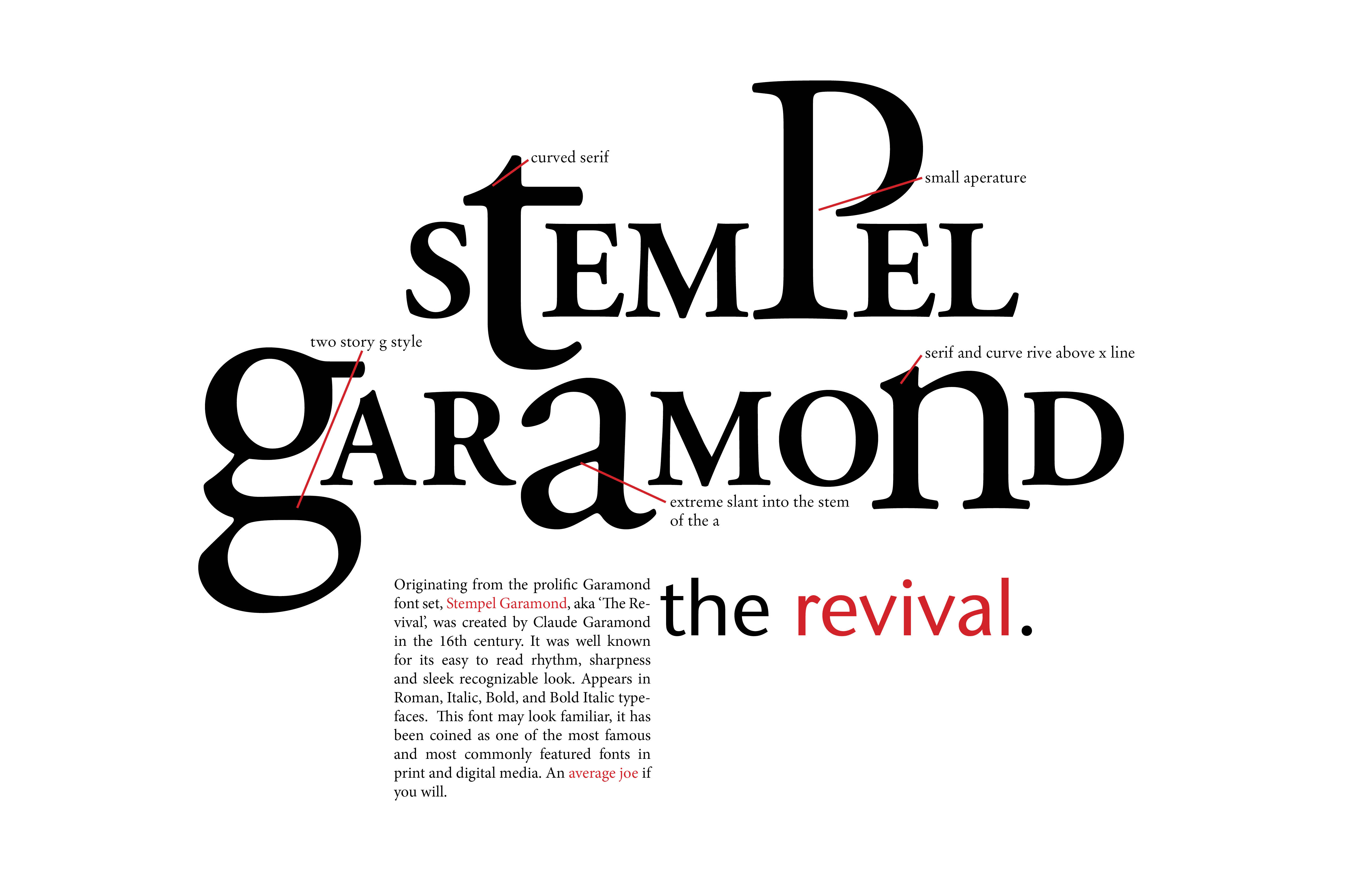 stempel garamond the revival